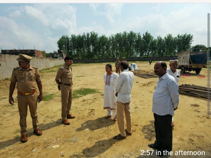 एसडीएम मोनालिसा जौहरी ने किया रामलीला मेला मैदान का निरीक्षण