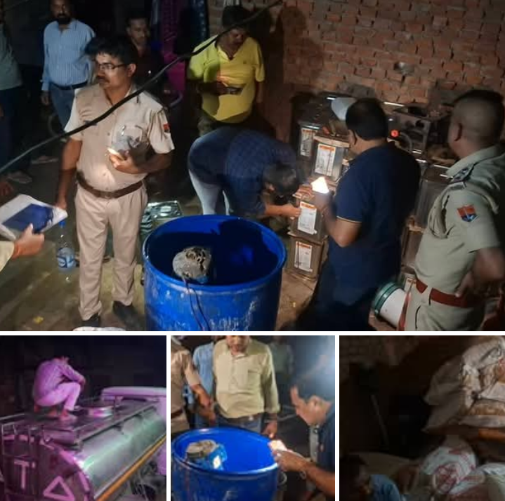 #धौलपुर में नकली दूध के कारखाने पर पुलिस का बड़ा छापा! दूध के नाम पर लोगों की सेहत से खिलवाड़ का खुलासा! जाहिद होटल के पीछे चल रहा था कथित मिलावटी दूध बनाने का कारोबार, कोतवाली था