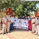 राजस्थान पुलिस की एंटी नारकोटिक्स टास्क फोर्स के गठन को एक वर्ष पूर्ण होने पर रैली निकल दिया नशा मुक्त होने का संदेश