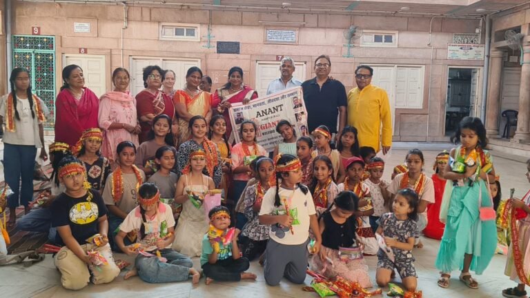 नन्हीं बालिकाओं के लिए कन्या पूजन का पावन एवं भावपूर्ण कार्यक्रम हुआ आयोजित