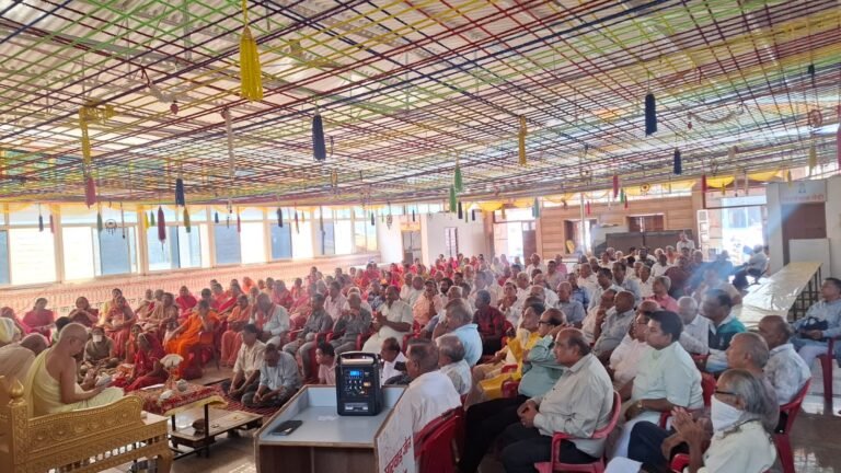 आचार्य नित्यानंदसूरीश्वरजी म.सा. की निश्रा में हुआ आयोजन, बड़ी संख्या में श्रावक-श्राविकाओं ने लिया धर्मलाभ