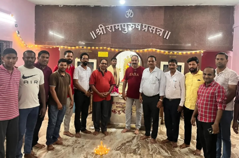 नवरात्रि के अवसर पर विधायक प्रेमेंद्र विष्णु शेट ने श्री रामपुरुष प्रस्थान, मयेम में किए दर्शन; मंदिर के रखरखाव के लिए ₹20,000 का योगदान